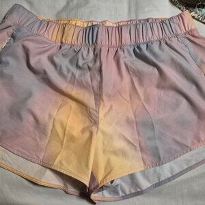 OLD NAVY WOMEN'S ATHLETIC SHORTS SIZE XL IN MULTI PASTEL COLORS